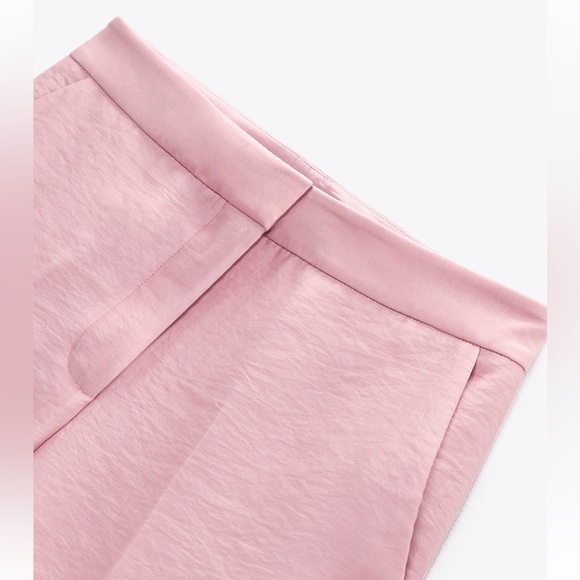 ZARA 2 PIECES SET MIXED ORGANZA BLAZER AND MIXED ORGANZA STRAIGHT LEG PANTS - Picture 16 of 16